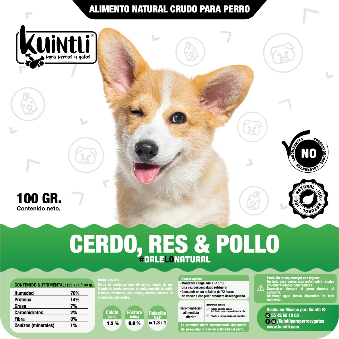 Pack 10/100gr - Cerdo, res & pollo