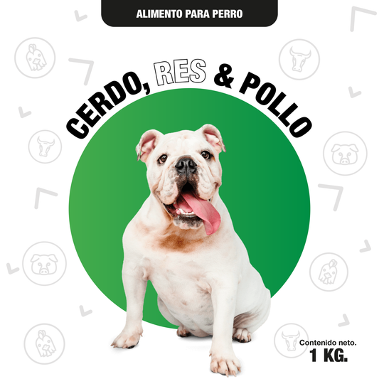 Cerdo, res & pollo / 1 kg.