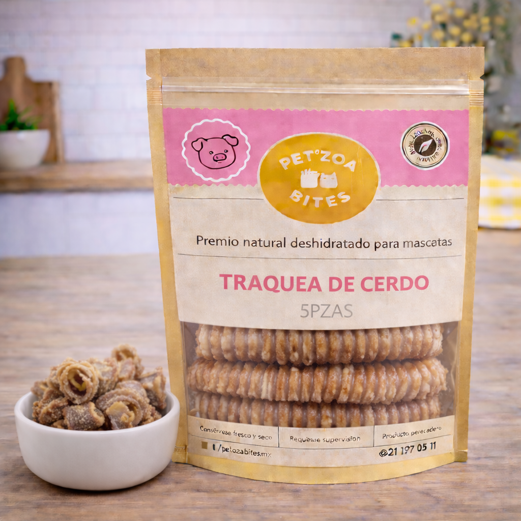 Traquea de cerdo - 5pzas