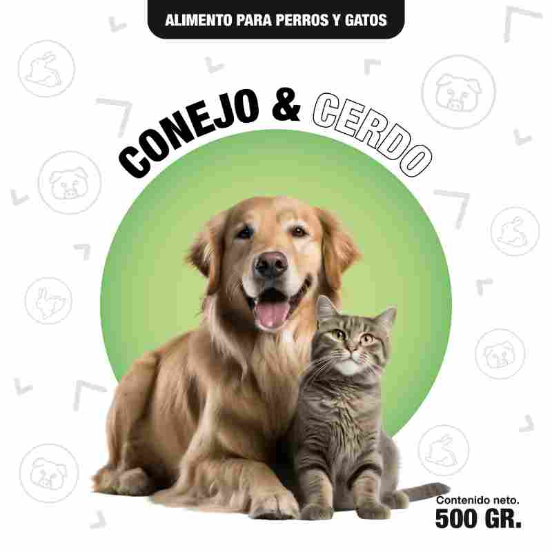 Conejo & cerdo / 500 gr.