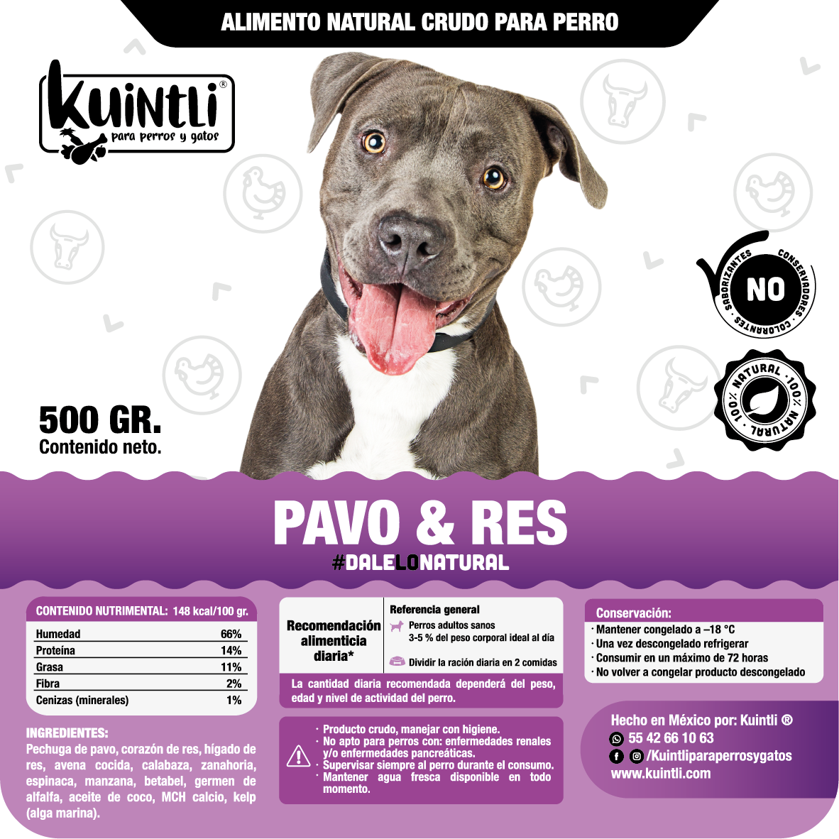 Pavo & res / 500 gr.