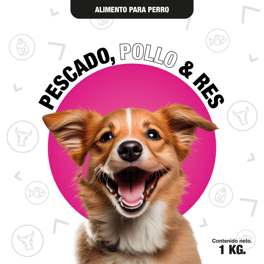 Pescado, pollo & res / 1kg.