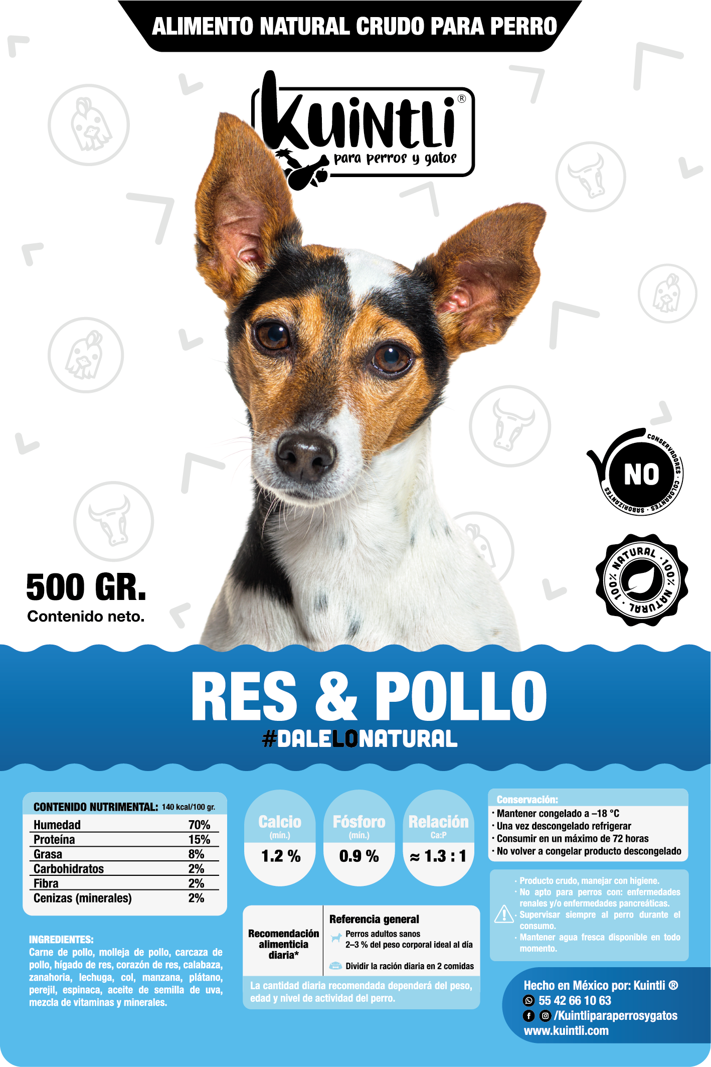 Res & pollo / 500 gr.
