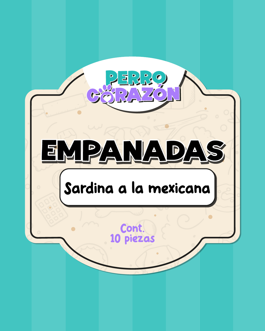 EMPANADAS SARDINA A LA MEXICANA / 10pzas
