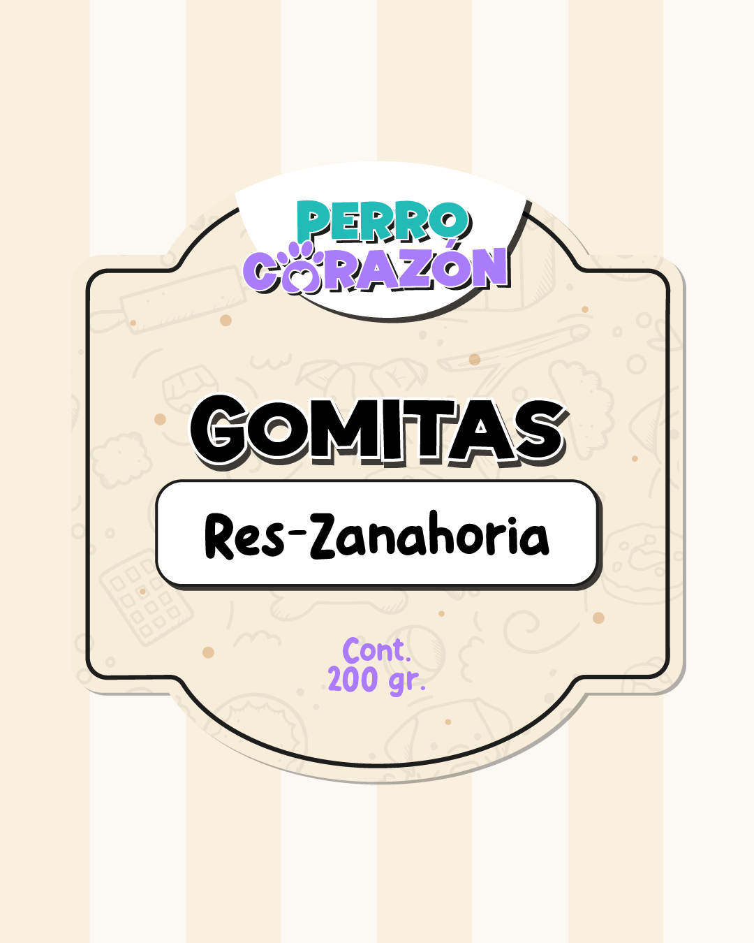 GOMITAS RES ZANAHORIA / 200gr