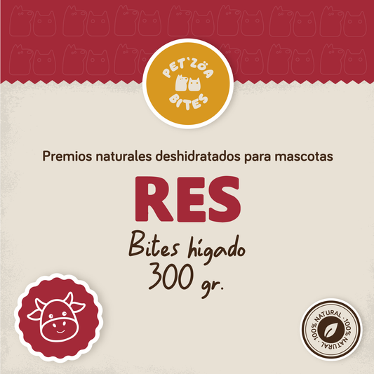 Bites de higado de res - 300gr
