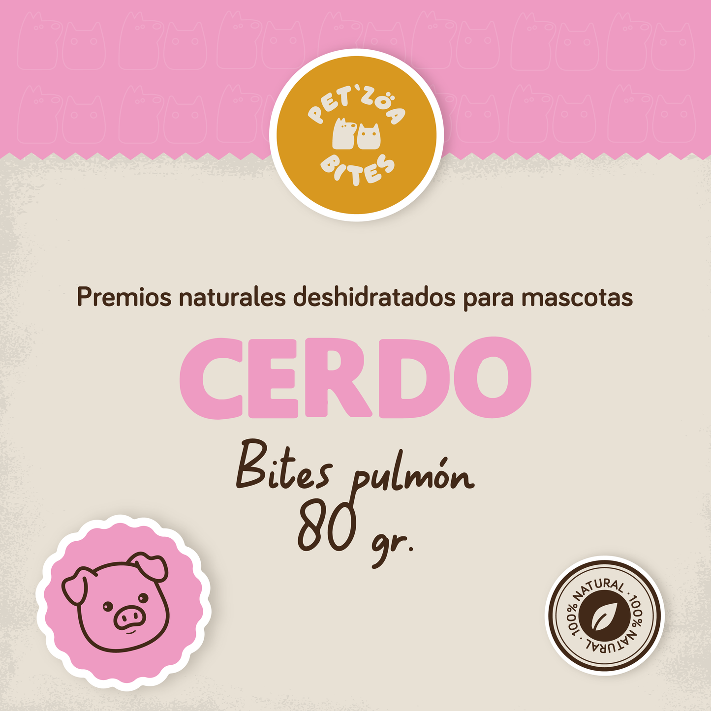 Bites de pulmón de cerdo - 80gr