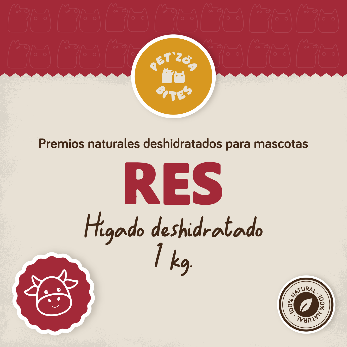 DESHIDRATADO HIGADO DE RES A GRANEL - 1KG