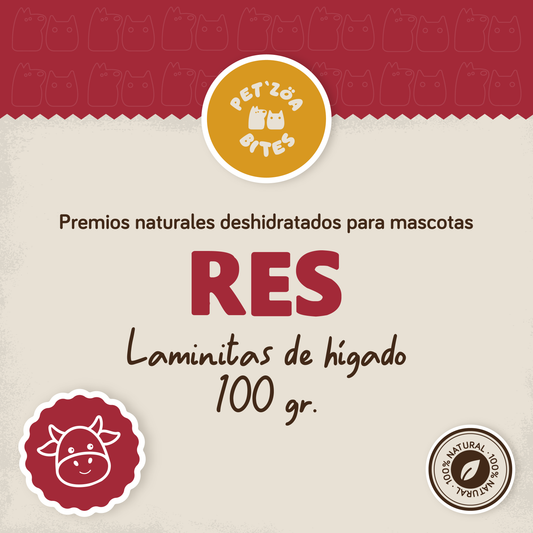 Laminitas de higado de res - 150gr