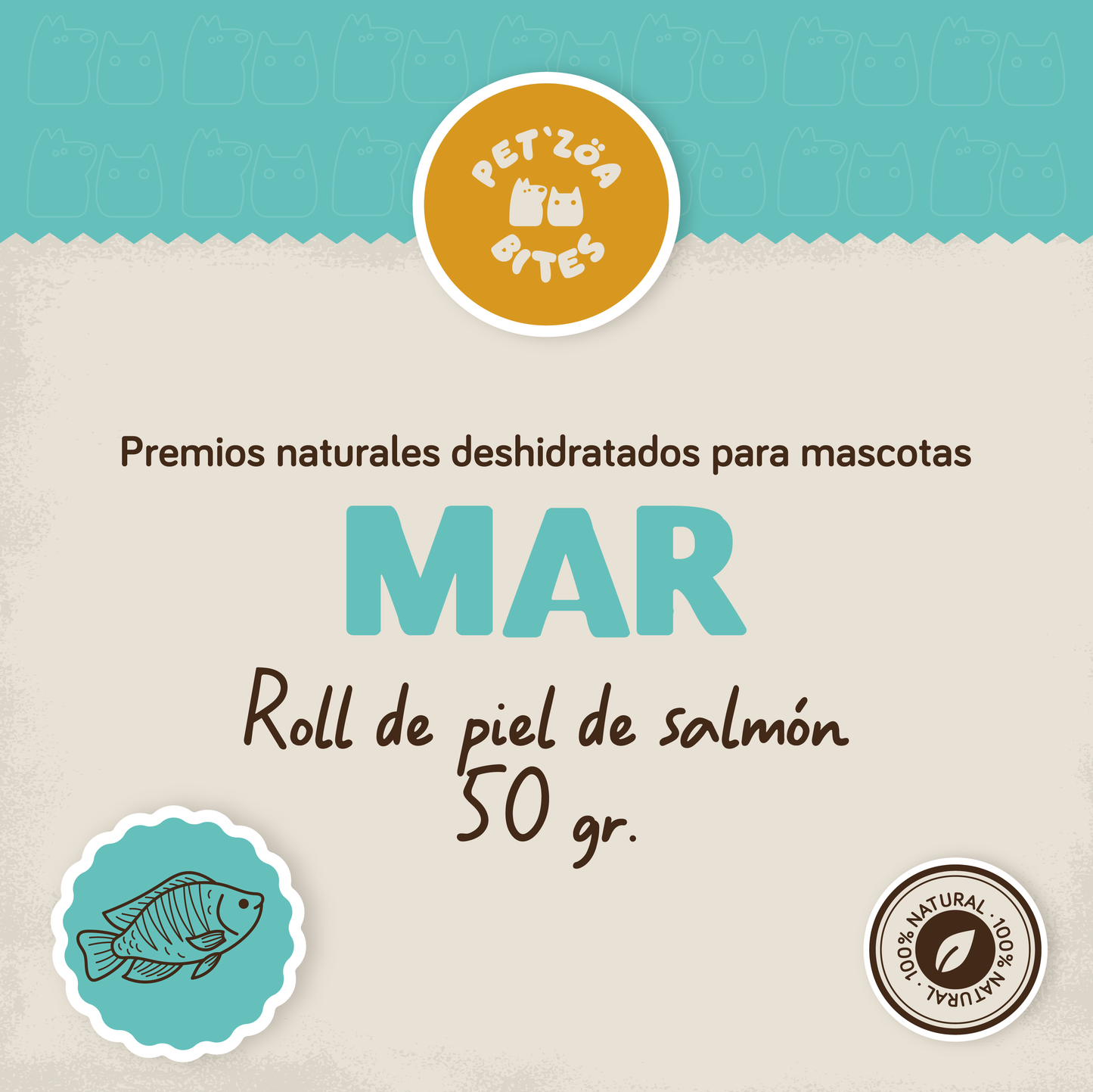 Roll de piel de salmon / 50gr