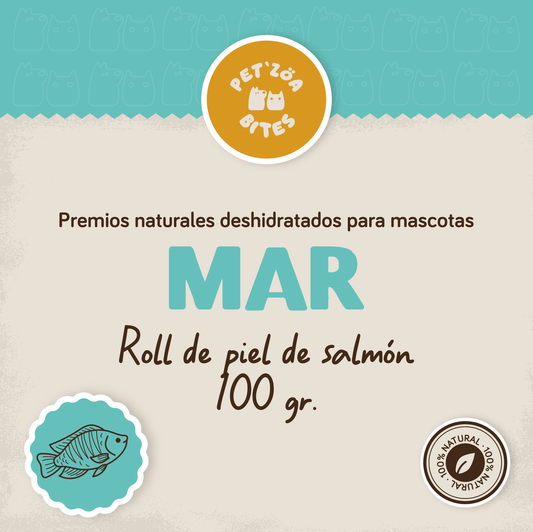 Roll de piel de salmon / 100gr
