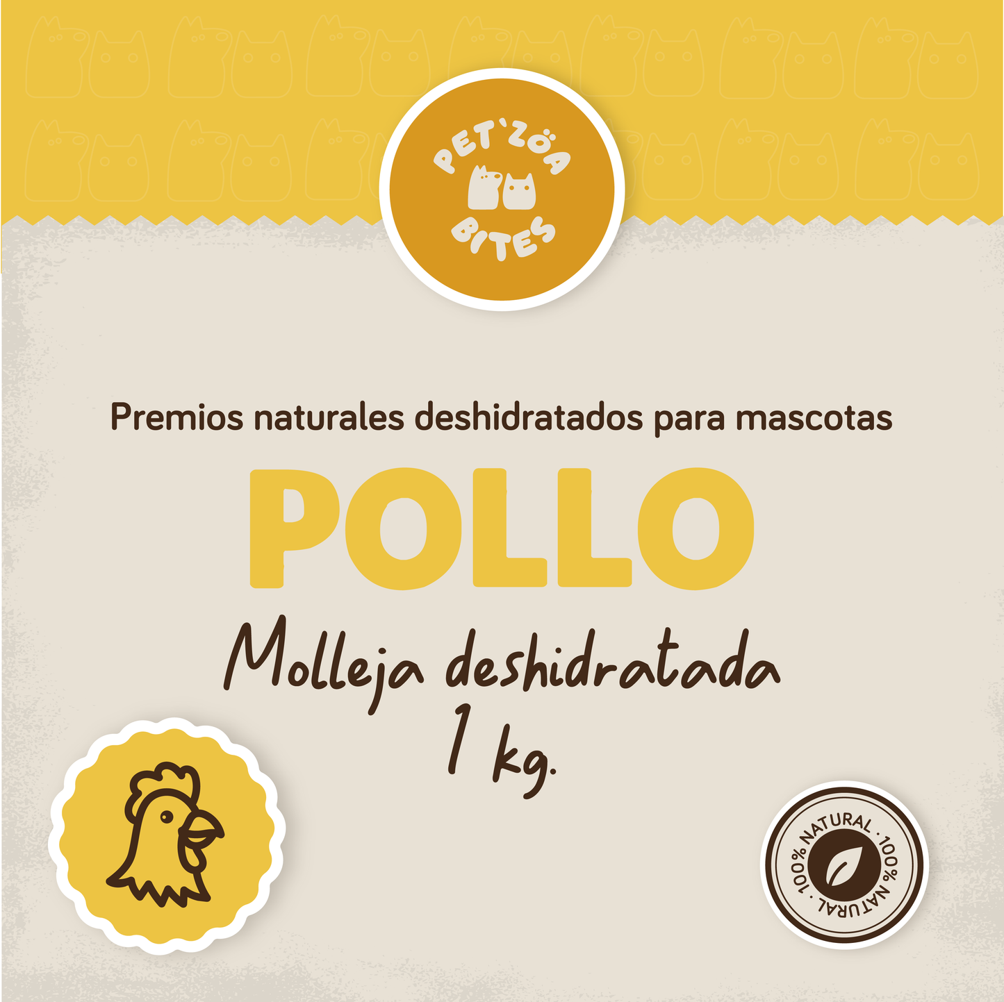 DESHIDRATADO MOLLEJA DE POLLO A GRANEL - 1KG