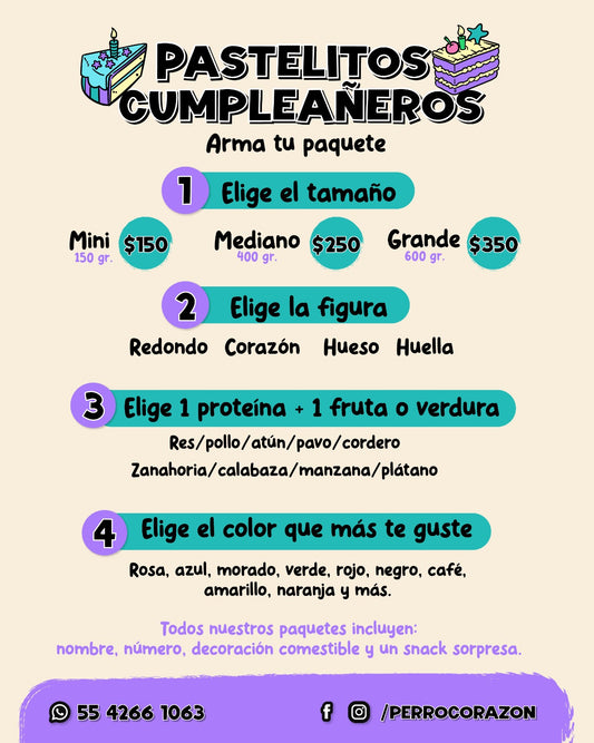 PASTEL MINI CUMPLEAÑOS