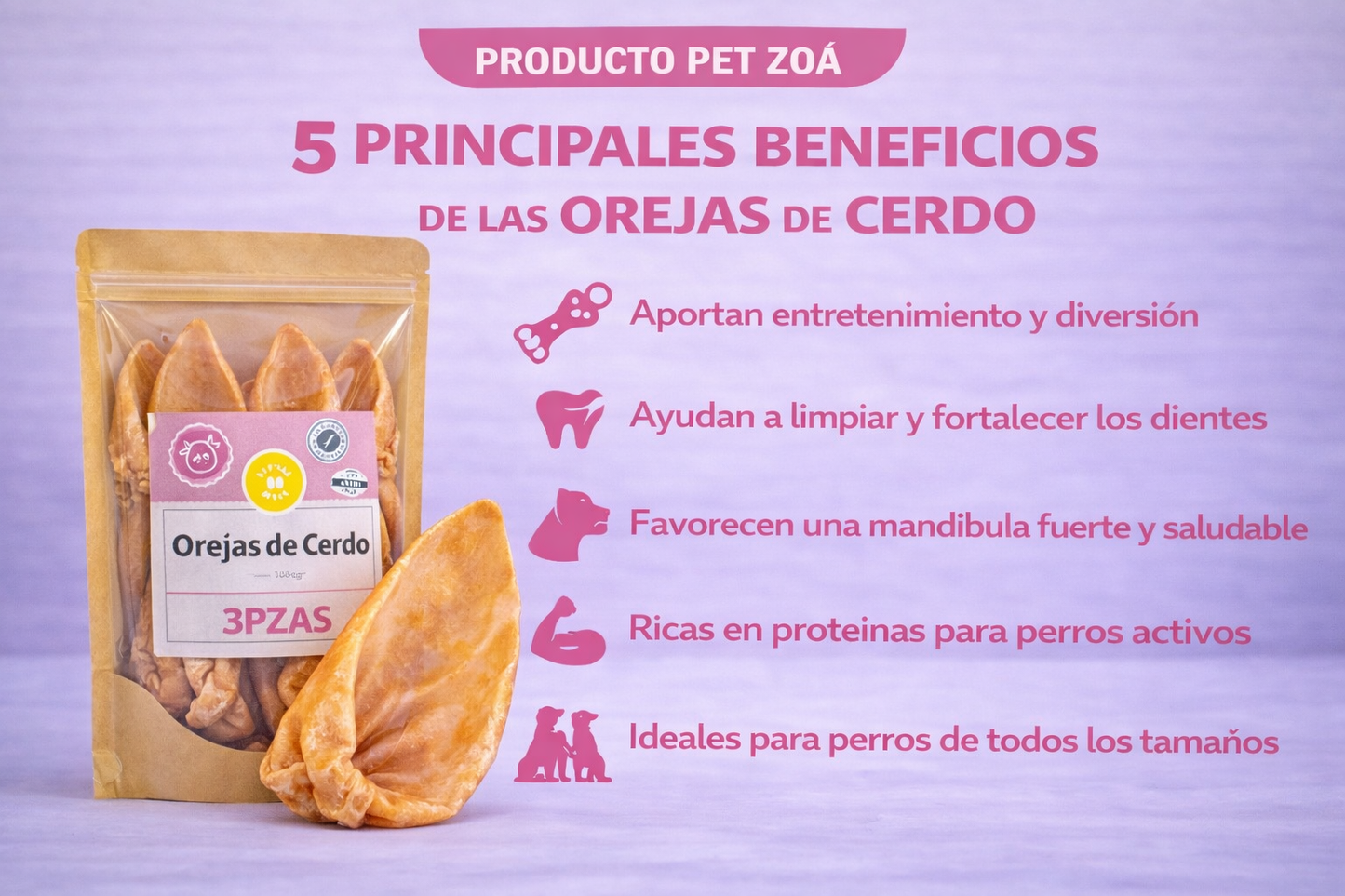 Oreja de cerdo- 1pza