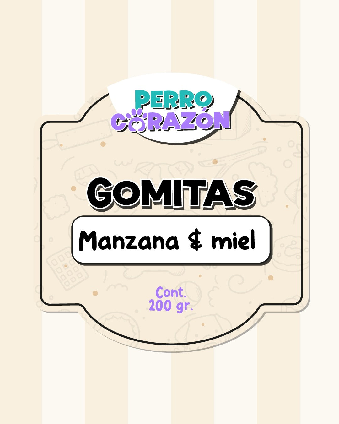 GOMITAS MANZANA MIEL / 200gr