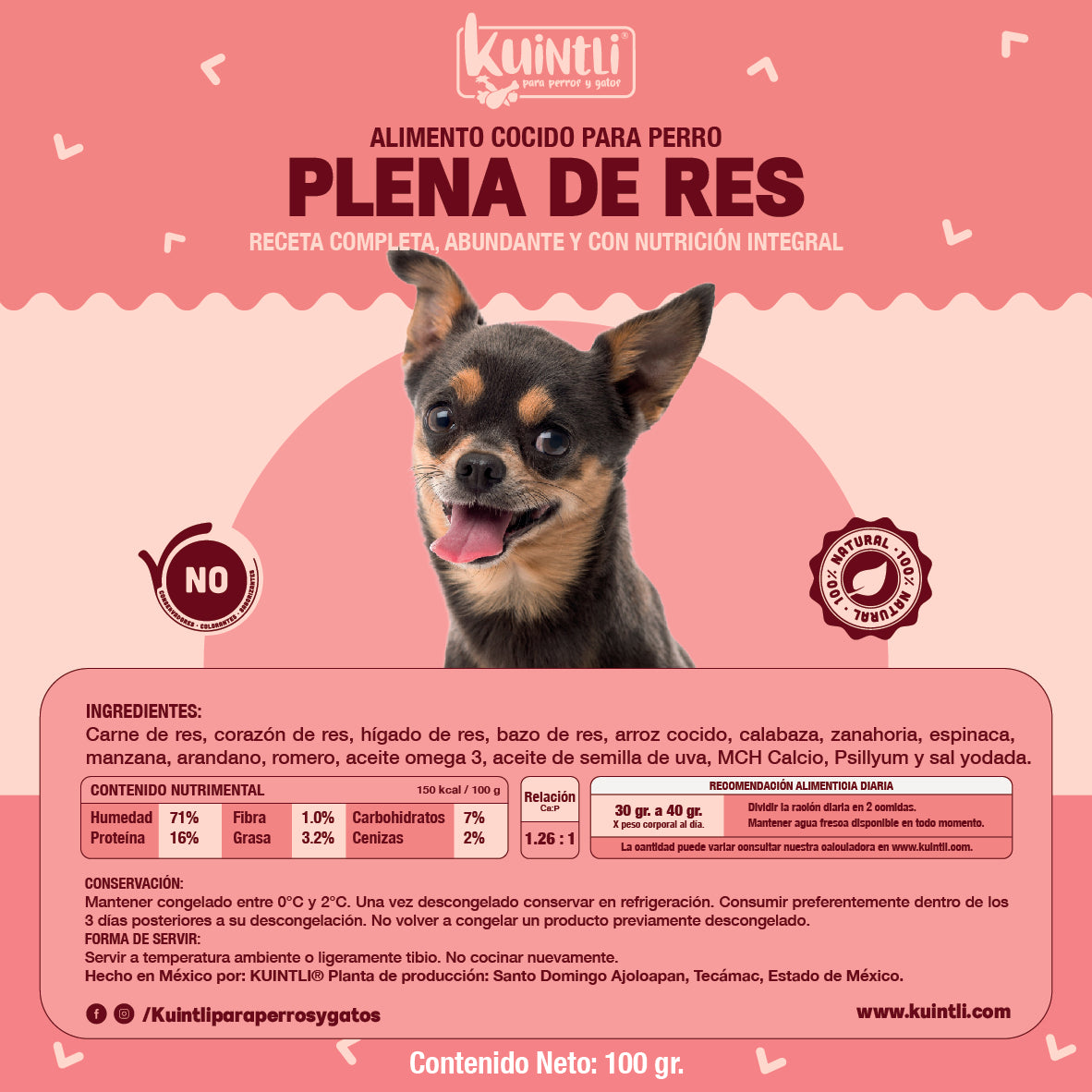 Plena de res - PACK 1KG (10bolsas de 100gr)