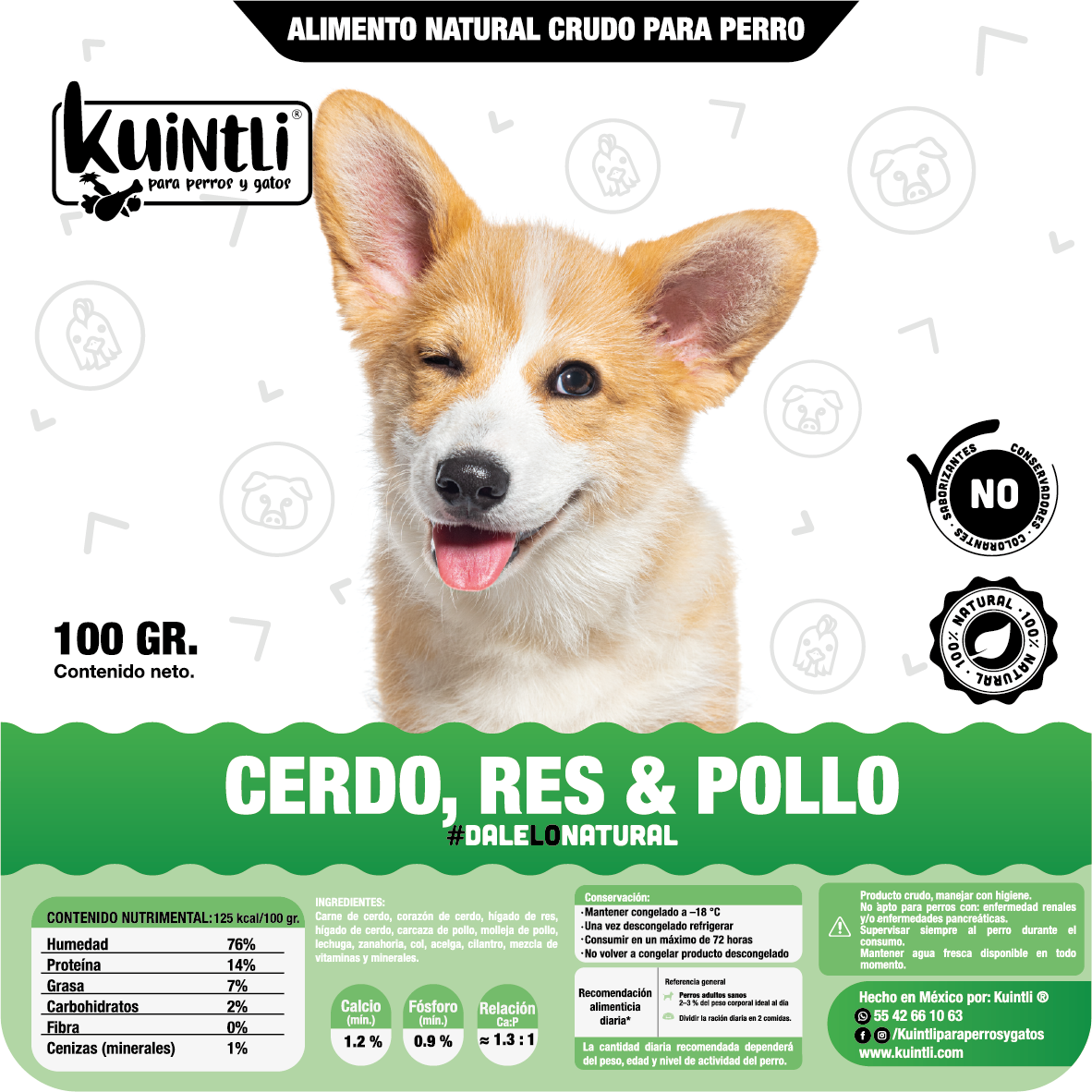 Pack 10/100gr - Cerdo, res & pollo
