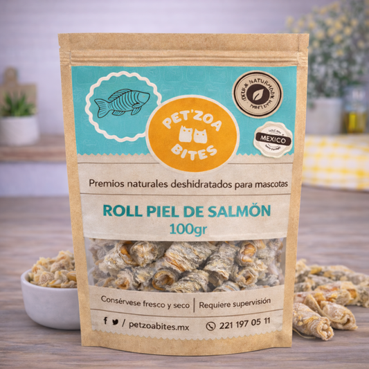 Roll de piel de salmon / 100gr