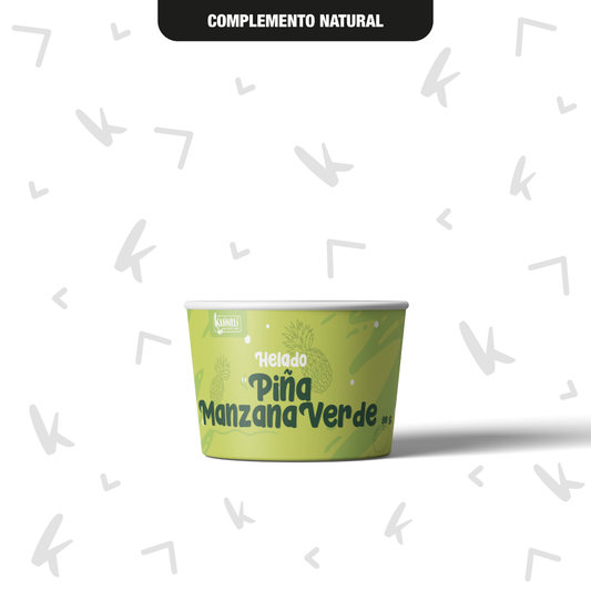 Helado piña-manzana verde/ 80 ml