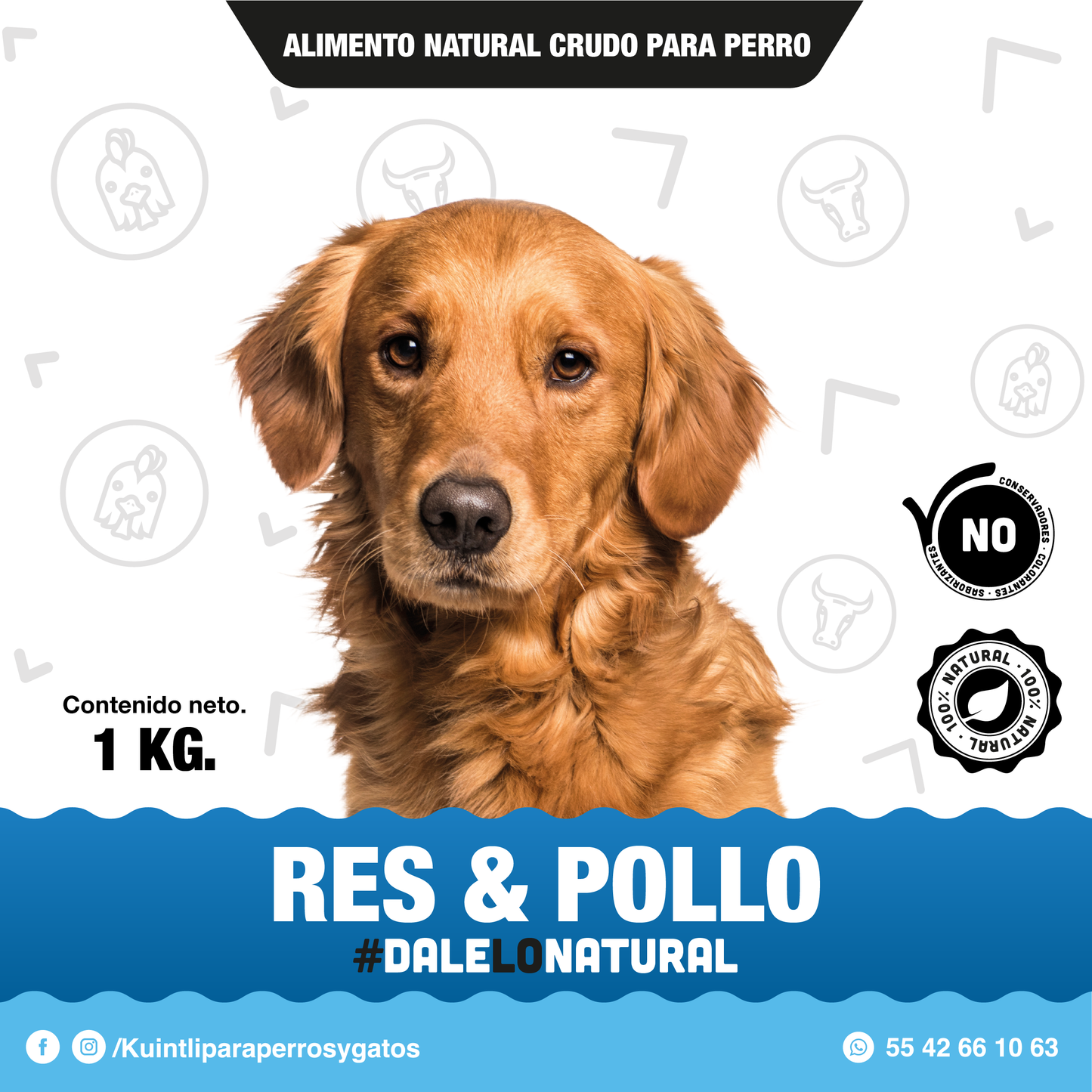 Res & pollo / 1 kg.