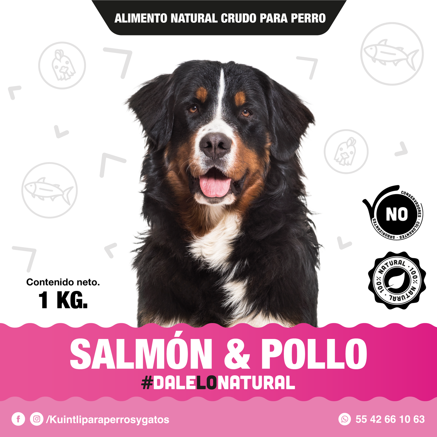 Salmon & pollo / 1kg.