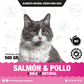 Salmon & pollo / 500 gr para gato.