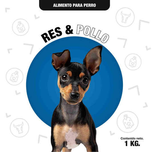 Res & pollo / 1 kg.
