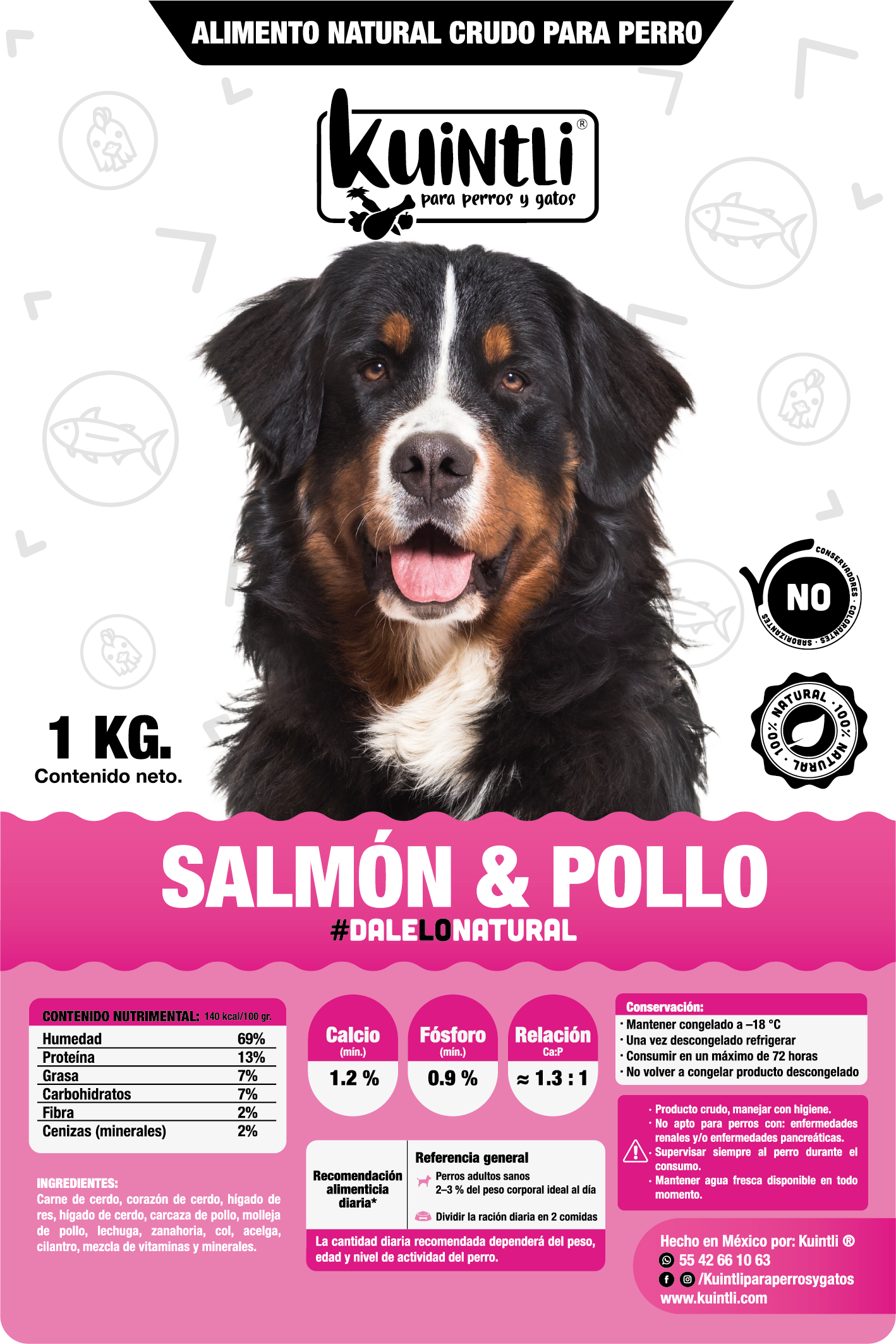 Salmon & pollo / 1kg.