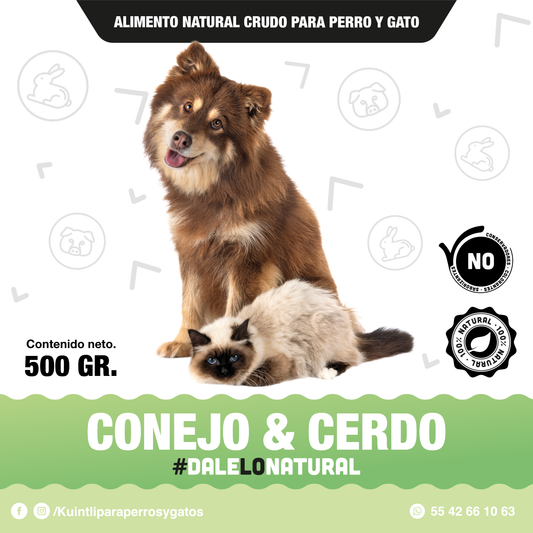 Conejo & cerdo / 500 gr.
