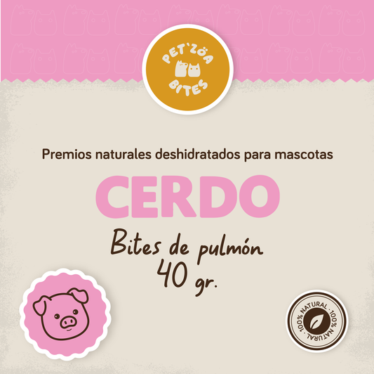 Bites de pulmón de cerdo - 40gr