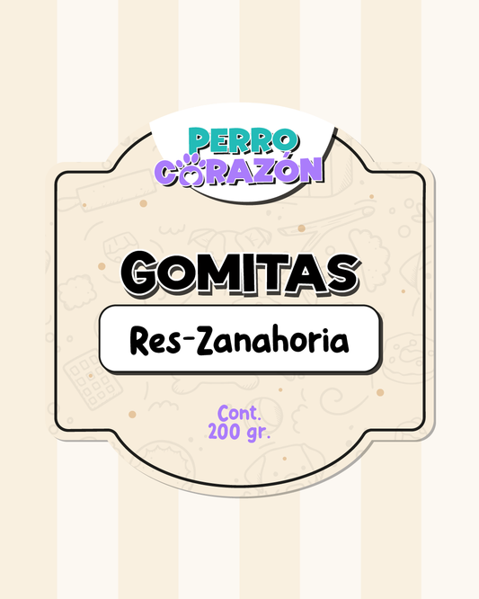 GOMITAS RES ZANAHORIA / 200gr