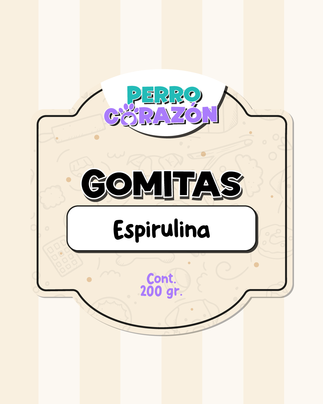 GOMITAS ESPIRULINA / 200gr
