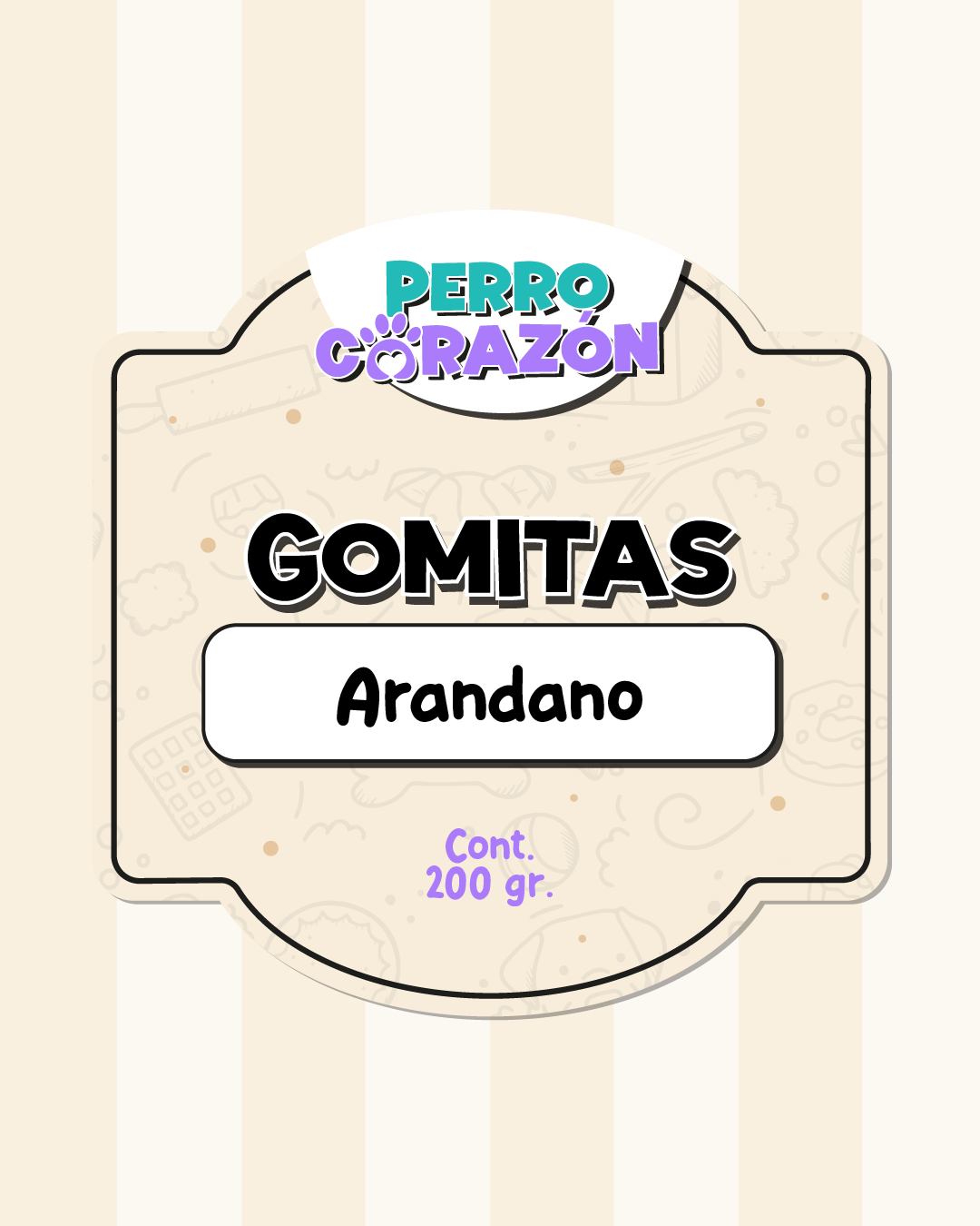 GOMITAS ARANDANO / 200gr