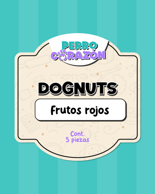 DOGNUTS FRUTOS ROJOS / 5pzas