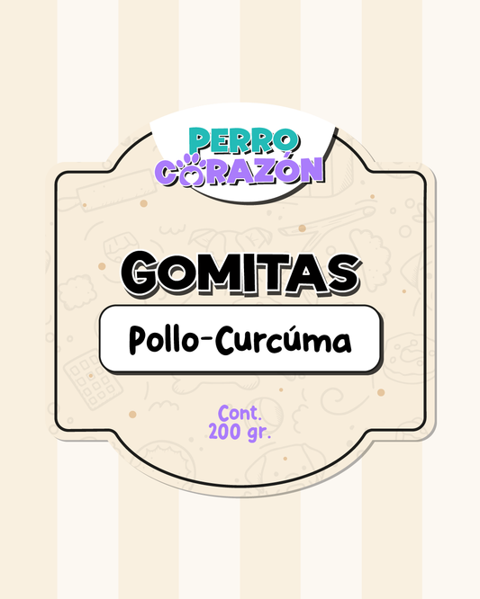 GOMITAS POLLO CÚRCUMA / 200gr