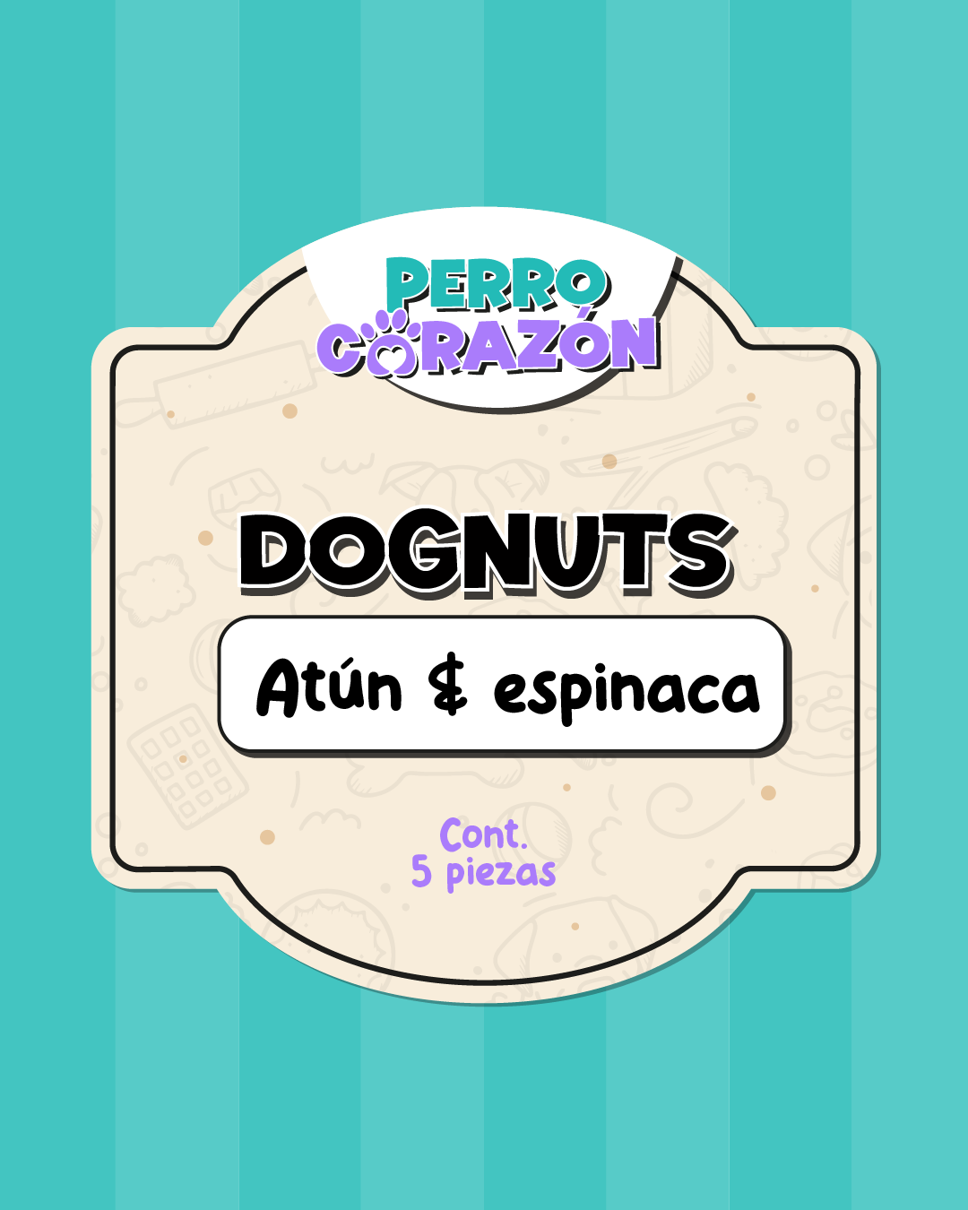 DOGNUTS ATÚN ESPINACA / 5pzas