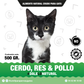 Cerdo, res & pollo / 500gr para gato.