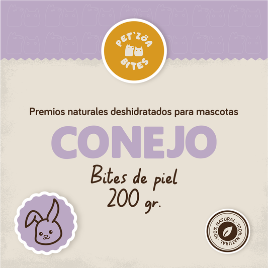 Bites de piel de conejo / 200gr