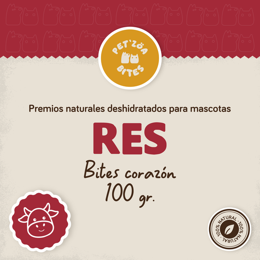 Bites de corazon de res - 100gr