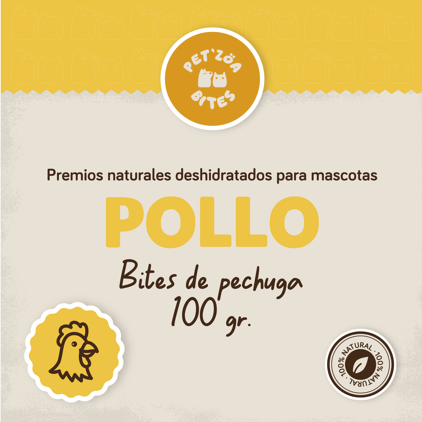 Bites de pechuga de pollo - 100gr
