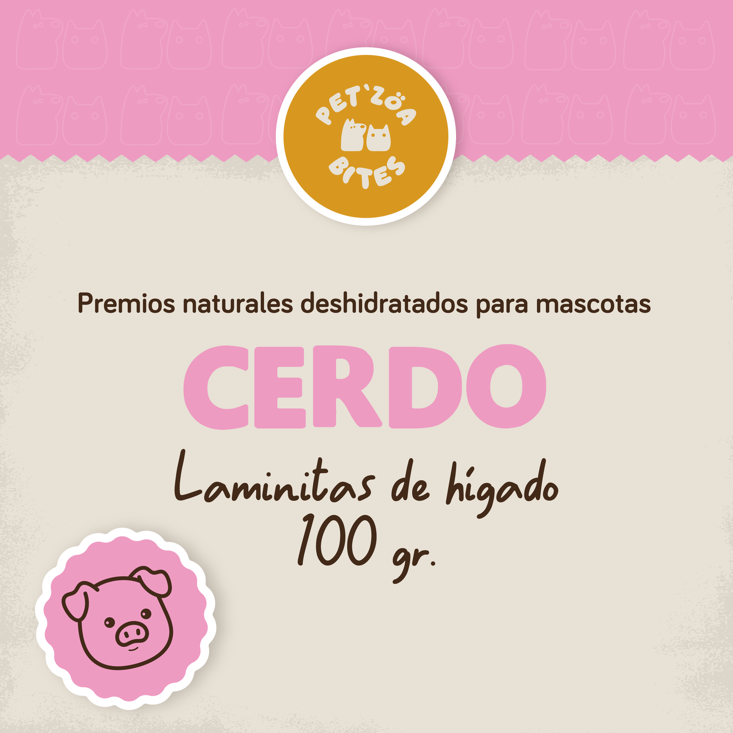 Laminitas de Hígado de cerdo - 100gr