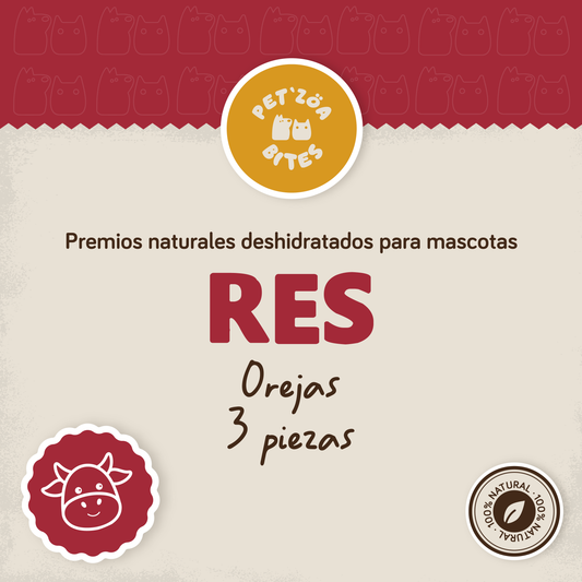 Orejas de res - 3pzas