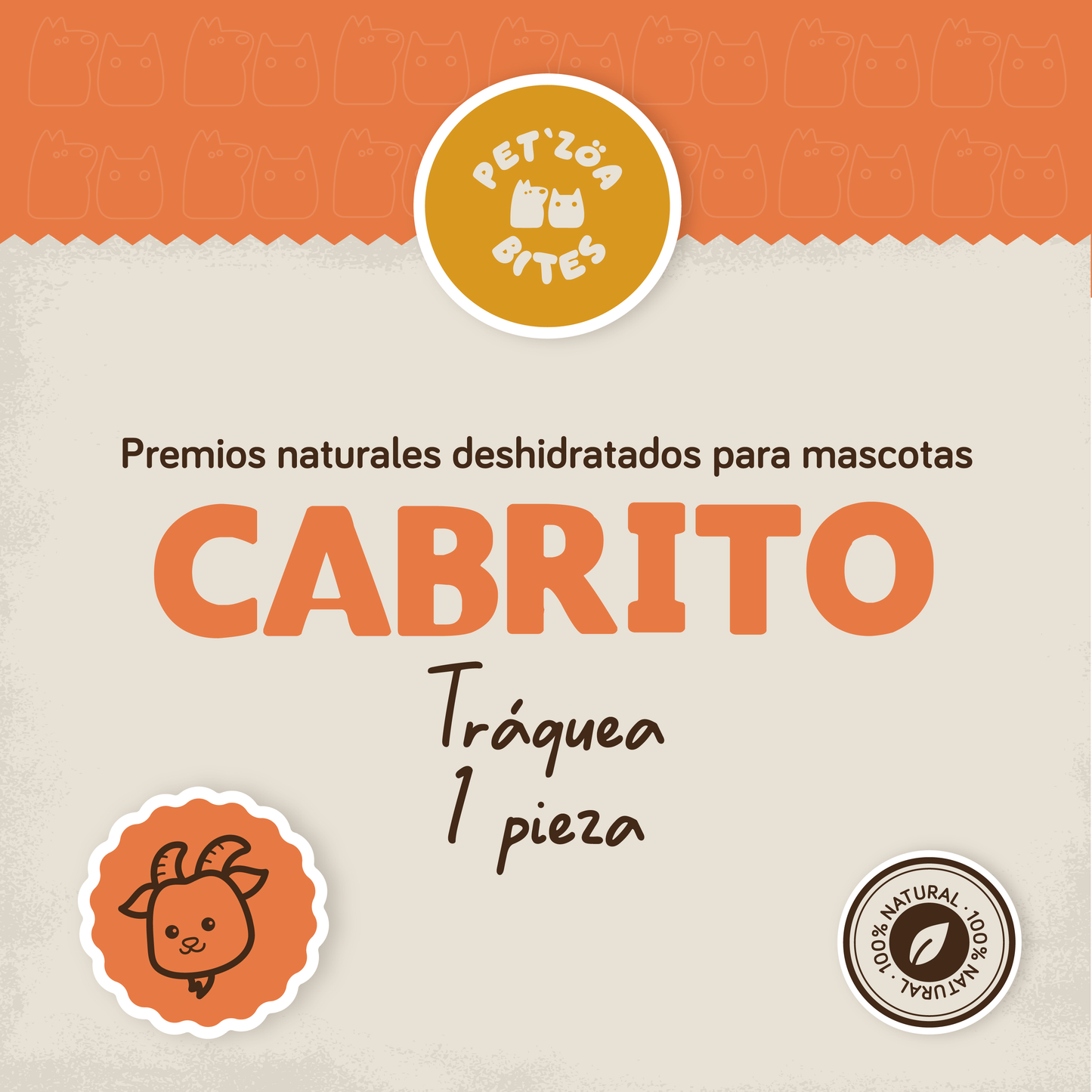 Traquea de cabrito - 1pza
