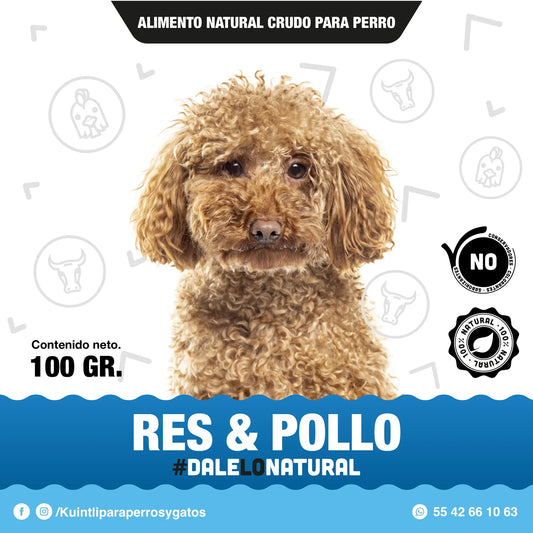 Pack 10/100gr - Res & pollo