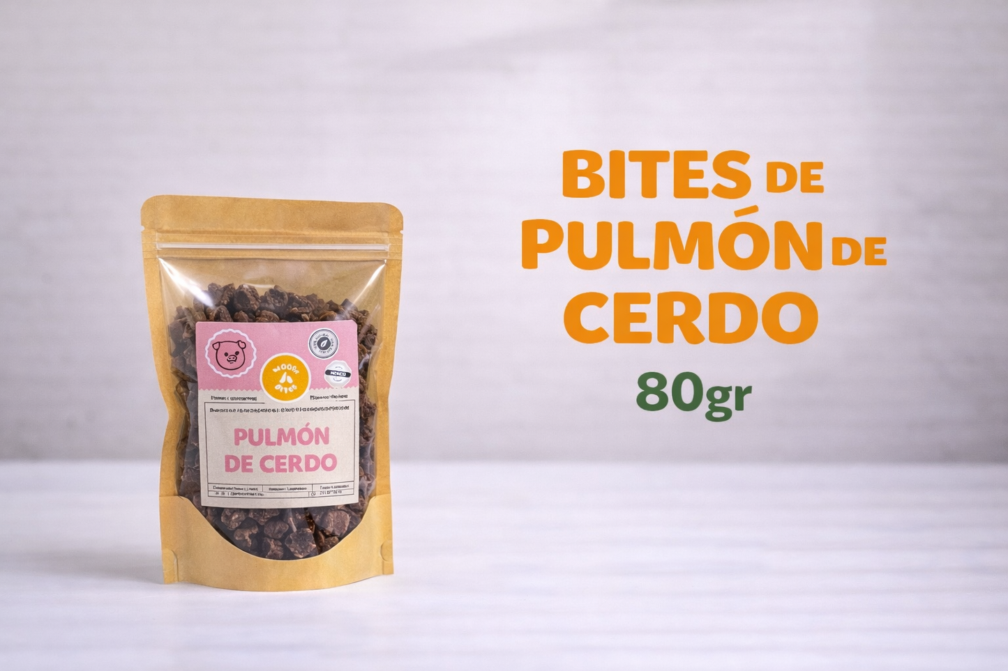 Bites de pulmón de cerdo - 80gr
