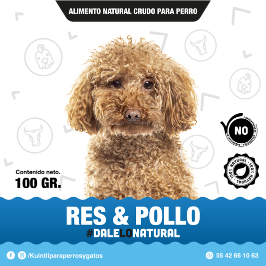 Pack 10/100gr - Res & pollo