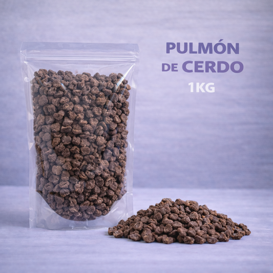 DESHIDRATADO PULMON DE CERDO 1KG - GRANEL