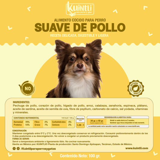 Suave de pollo - PACK 1KG (10bolsas de 100gr)