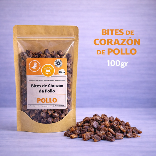 Bites de corazon de pollo - 100gr
