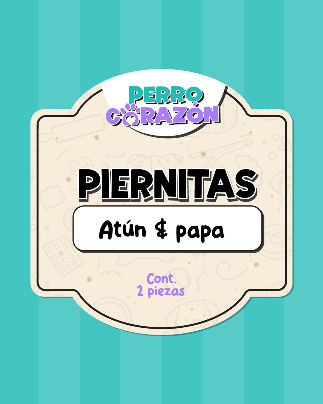 PIERNITAS ATÚN CON PAPA / 2PZAS